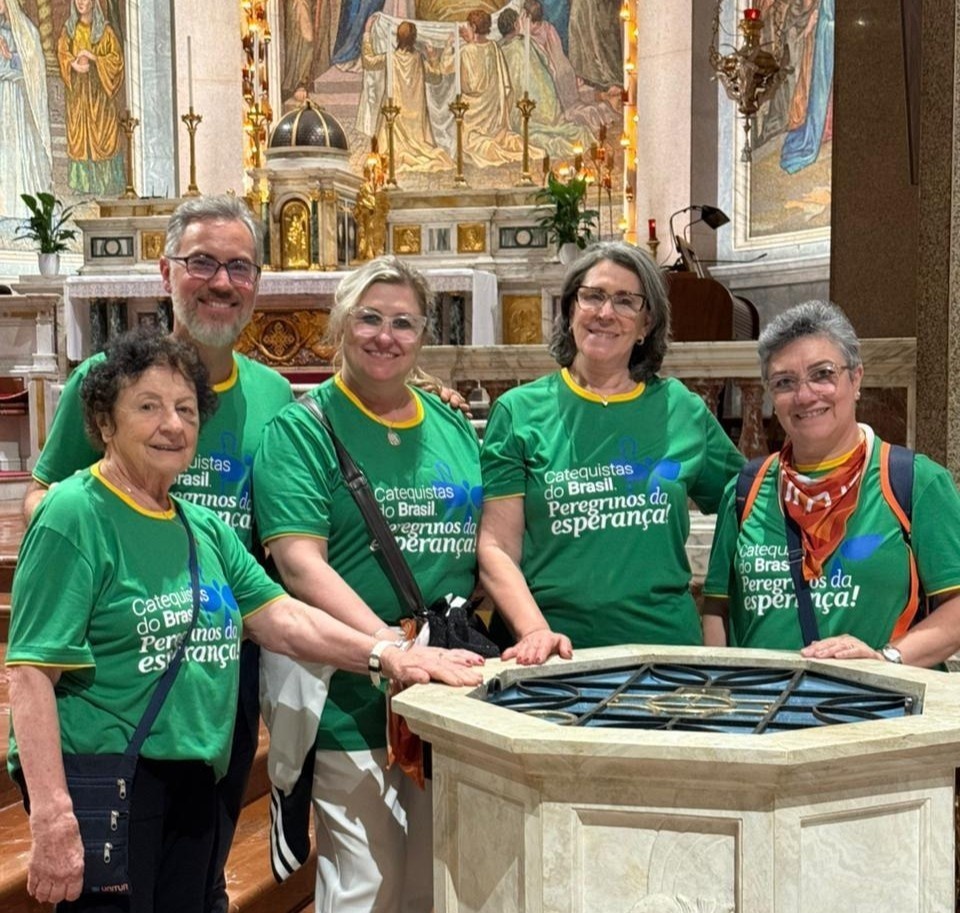 Peregrinos da Diocese de Caxias do Sul participam, em Roma, do Jubileu dos Catequistas